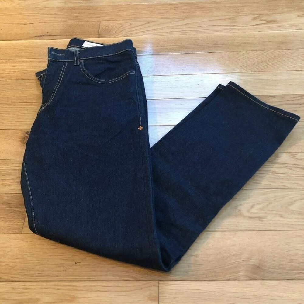 Imogene and Willie Men's 29 Barton Slim Dark Wash Straight Cut Made in USA